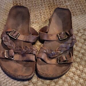 Brown Leather Men's Sandals